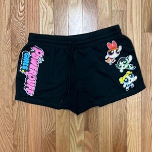 Powerpuff Girls‎ Black Jersey Shorts Large